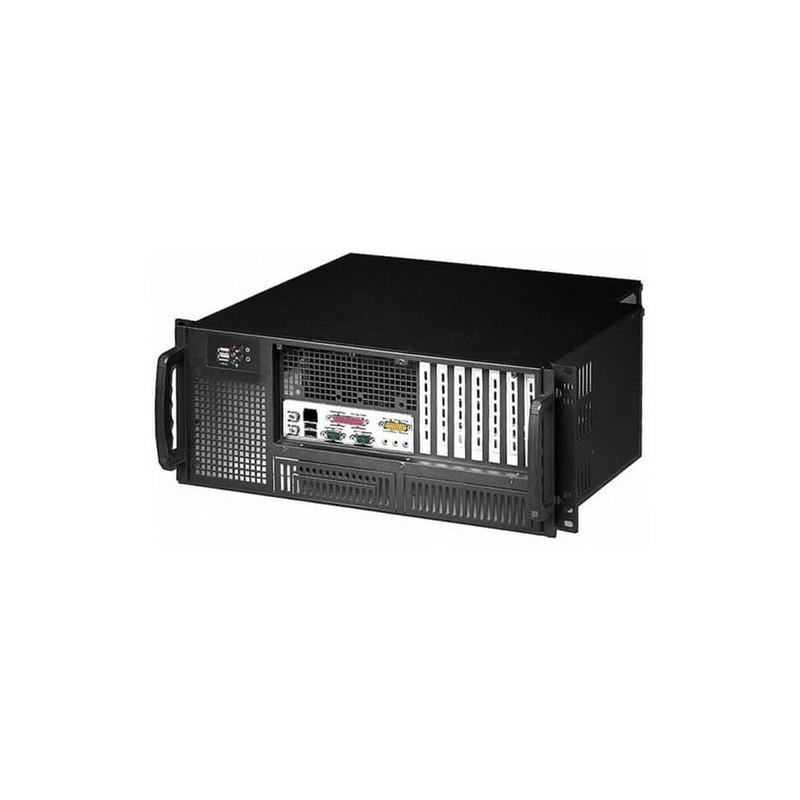 Chassis industriale rack 19''/desktop 4u ultra compatto nero