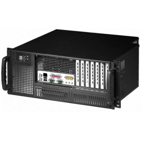 Chassis industriale rack 19''/desktop 4u ultra compatto nero