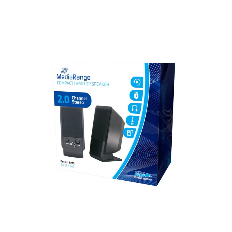 Altoparlanti mediarange compact desktop usb 2.0 [mros352]