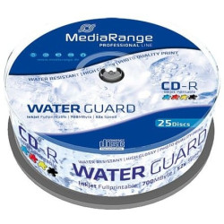 Confezione cd-r mediarange 700mb spindel 52x waterguard fullpri