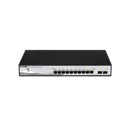 Switch d-link 8 porte 10/100/1000 nero/grigio [dgs-1210-10]