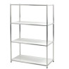 Libreria 4 ripiani in acciaio bianco 80x40cm - h120cm easy system