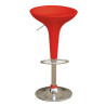 Sgabello bar serena group in abs e acciaio h55/78cm rosso [hc148r]