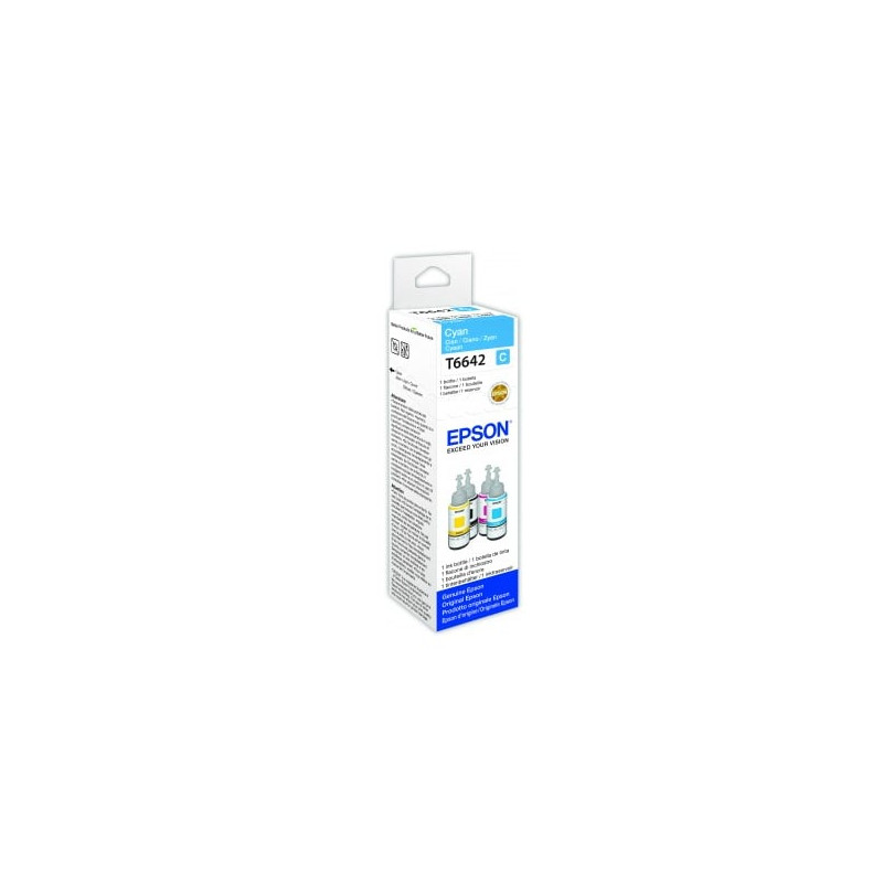 Cartuccia epson flacone t6642 ciano 70ml [c13t664240]