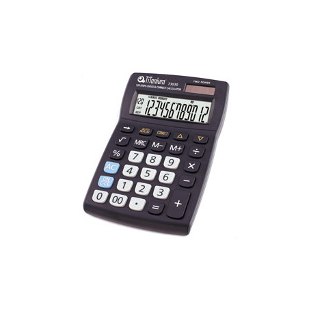 Calcolatrice titanium da tavolo 12 cifre 73030 [cd2696-12rp]