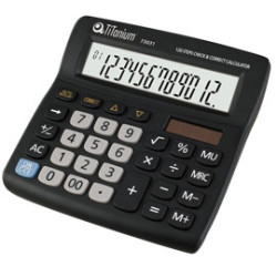 Calcolatrice titanium da tavolo 12 cifre 73031 [cd2706-12rp]