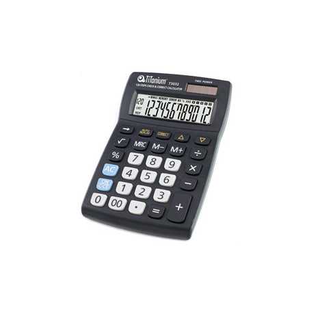 Calcolatrice titanium da tavolo 12 cifre 73032 [cd2695-12rp]