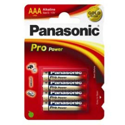 Pila panasonic 4 pz. ministilo lr03 pro power aaa 1.5v [c100003]
