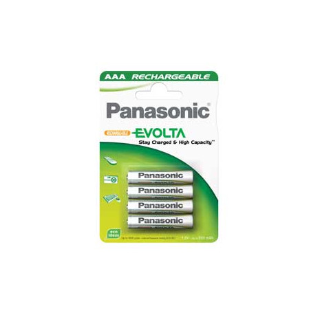 Pila ricaricabile panasonic ministilo aaa 1.2v 750mah infinium 4pz