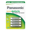 Pila ricaricabile panasonic ministilo aaa 1.2v 750mah infinium 4pz