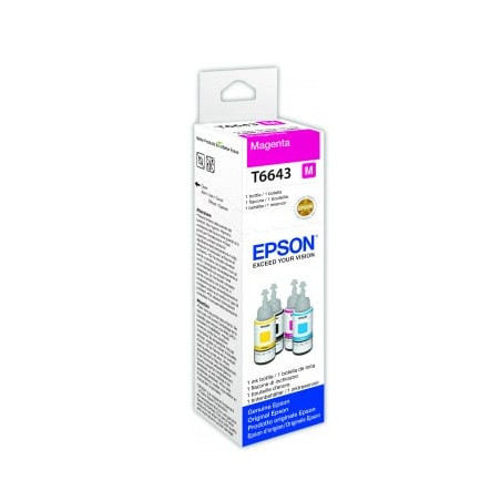 Cartuccia epson in flacone magenta epson c13t664340