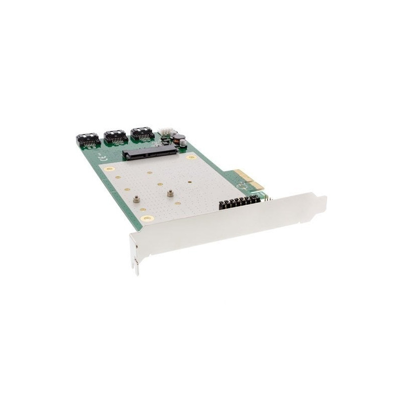 Scheda pci inline controller sata 6gb/s, 2 canali, x4 pcie 2.0, raid