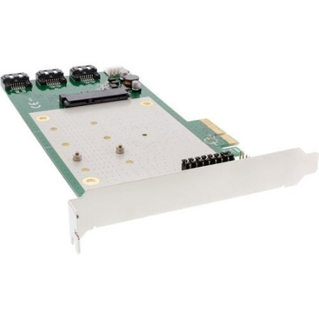 Scheda pci inline controller sata 6gb/s, 2 canali, x4 pcie 2.0, raid