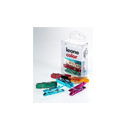 Molla leone 10 pz. mini mollette colori metal assortiti [apm]
