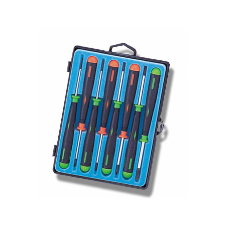 Cacciaviti di precisione a taglio/croce - set 8 pz