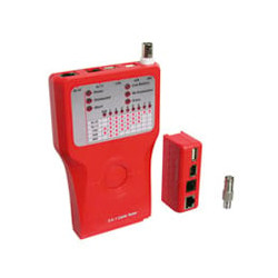 Tester di rete per cavi firewire rj45 cat. 5 e 6, isdn, usb e bnc