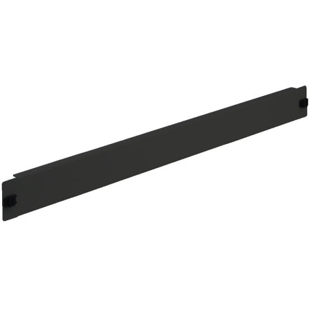 Pannello cieco toolless 2 clip per armadi rack 19'' 1u nero