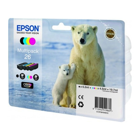 Cartuccia epson t2616 multipack bk/c/m/y