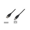 Cavo usb digitus usb2.0 connettori a-b 1,8m nero [ak300102018s]