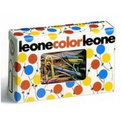 Clips leone 100 pz. colorati e metallizzati n.2 26 mm [fx10]