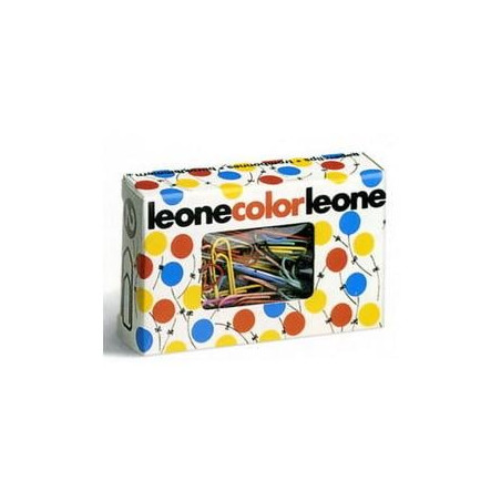 Clips leone 100 pz. colorati e metallizzati n.2 26 mm [fx10]