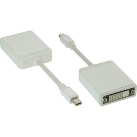 Adattatore displayport inline da mini displayport maschio a dvi-d
