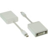Adattatore displayport inline da mini displayport maschio a dvi-d
