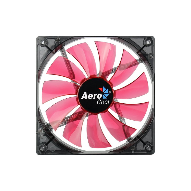 Ventola 140x140 aerocool lighting a led rosso [en51370]