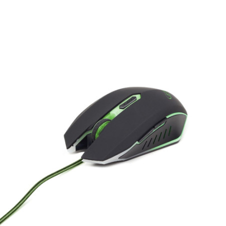 Mouse gembird opt usb 3-tasti verde [musg-001-g]