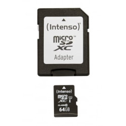 64gb scheda microsd intenso sd-hc uhs-i retail [3423490]