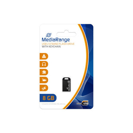 Pen drive 8gb mediarange usb 2.0 nano [mr920]