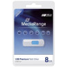 Pen drive 8gb mediarange usb 2.0 slider blu [mr971]