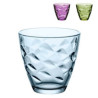 Bicchiere in vetro bormioli flora acqua azzurro 260cc pz.6 [bormioli