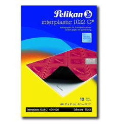 Carta carbone pelikan nero 10 foglio interplastic 1022g 21x31cm [0c01aa]