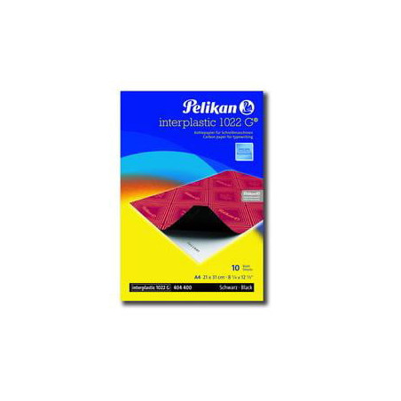 Carta carbone pelikan nero 10 foglio interplastic 1022g 21x31cm [0c01aa]