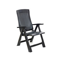 Poltrona progarden rattan pieghevole gold antracite [progarden ]