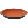 Teglia terracotta coli' ovale cm 44x27 bruna [coli]