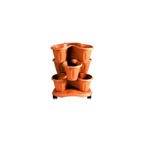 Vaso bama trifoglio coccio 40 h 51 set [bama]