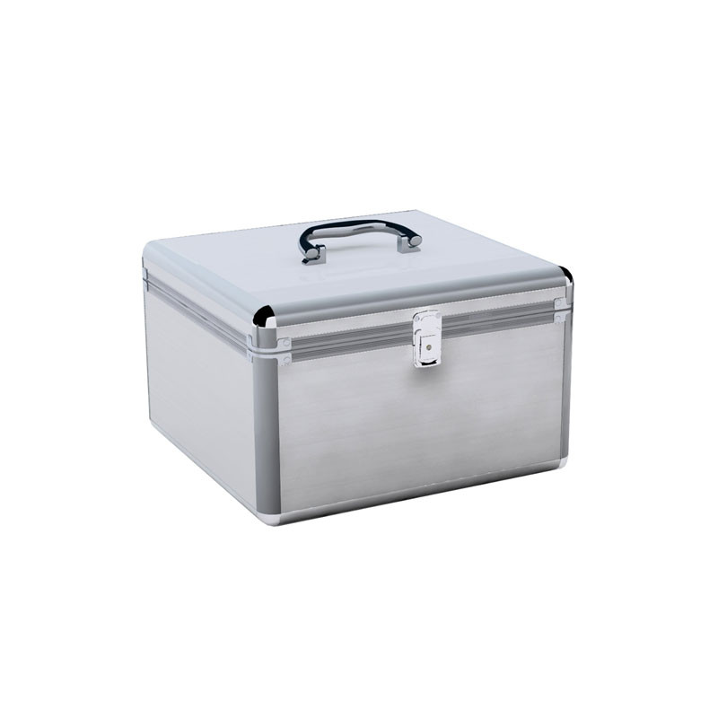 Valigia cd per dj mediarange per 300 cd/dvds argento [box76]