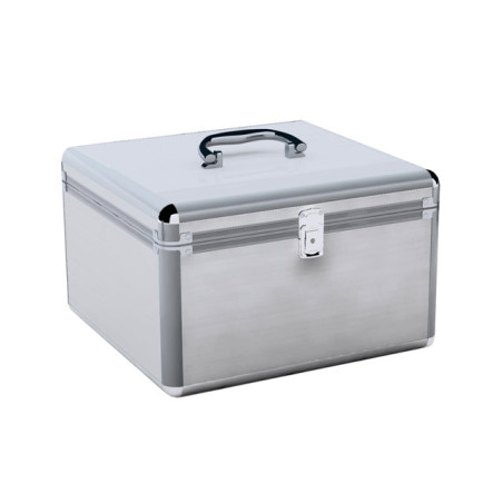 Valigia cd per dj mediarange per 300 cd/dvds argento [box76]
