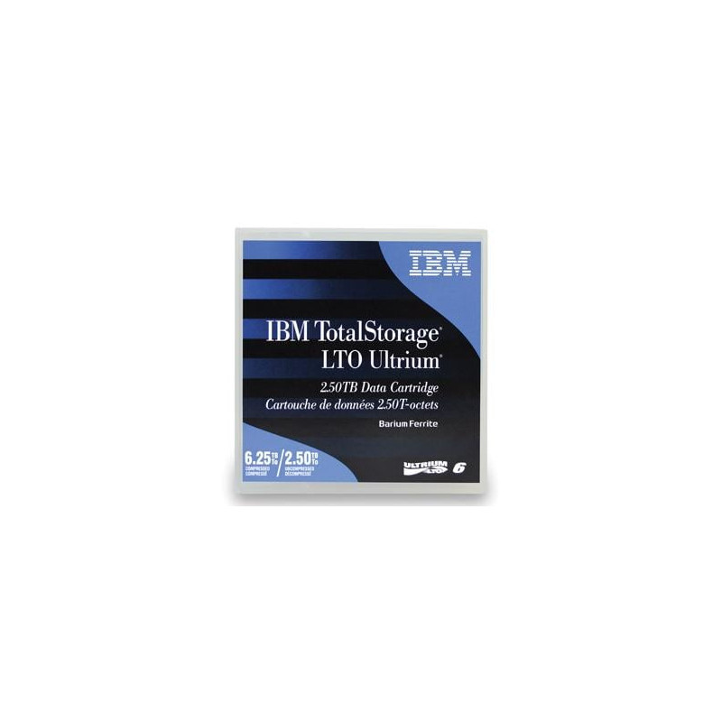 Cartuccia dati ibm lto6 2,5/6,25tb ultrium [00v7590]