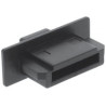 Tappo di chiusura antipolvere inline protezione porte esata, nero,