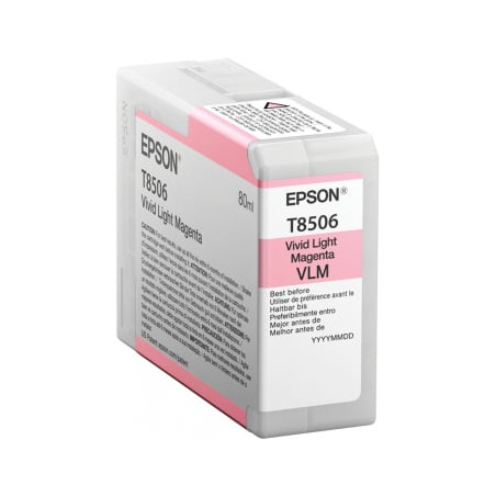 Cartuccia epson light magenta t 850 80 ml t 8506 [c13t850600]