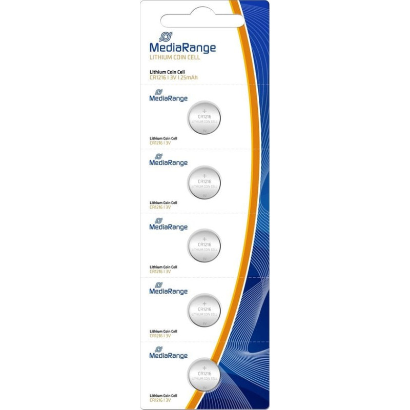 Pila mediarange blister lithium/cr1216 3v 5 pezzi [mrbat133]