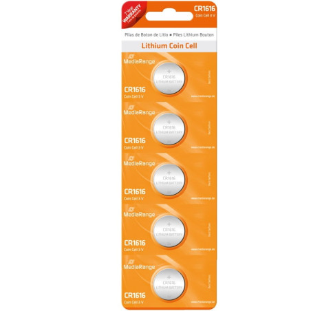 Pila mediarange blister lithium/cr1616 3v 5 pezzi [mrbat135]