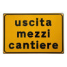 Cartello 3g uscita mezzi cantiere [3g]