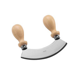 Mezzaluna calder inox con manico in legno [calder]
