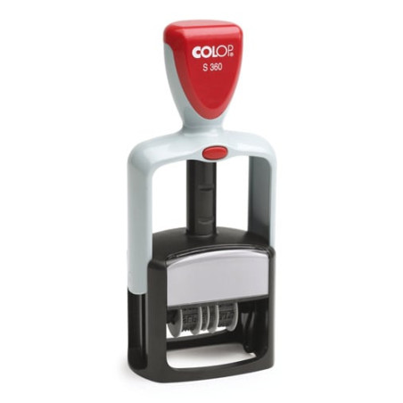 Timbro datario colop personalizzabile s360 30x45mm [s360]