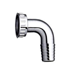 Raccordo siroflex per tubo scarico curvo f 1" mm 22 cr ottone