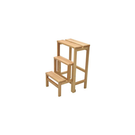 Sgabello metalsomma in faggio 3 gradini [metalsomma]